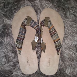 L.L.Bean Woven Flip Flops